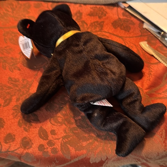 1999 The End Black TY Beanie Baby Bear - Picture 4 of 8